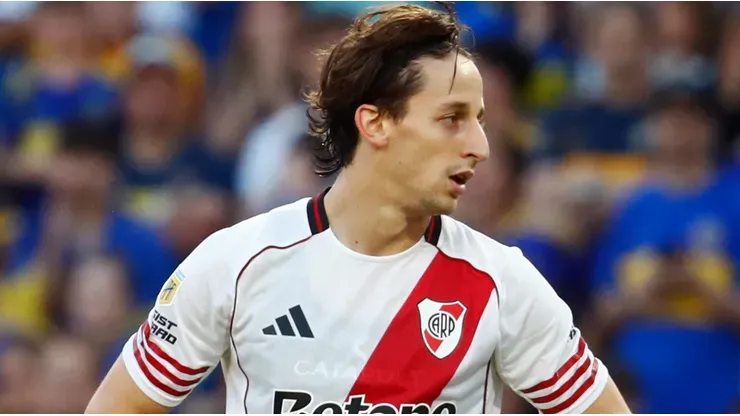 Matías Galarza Fonda durante su paso por River. (Getty Images)