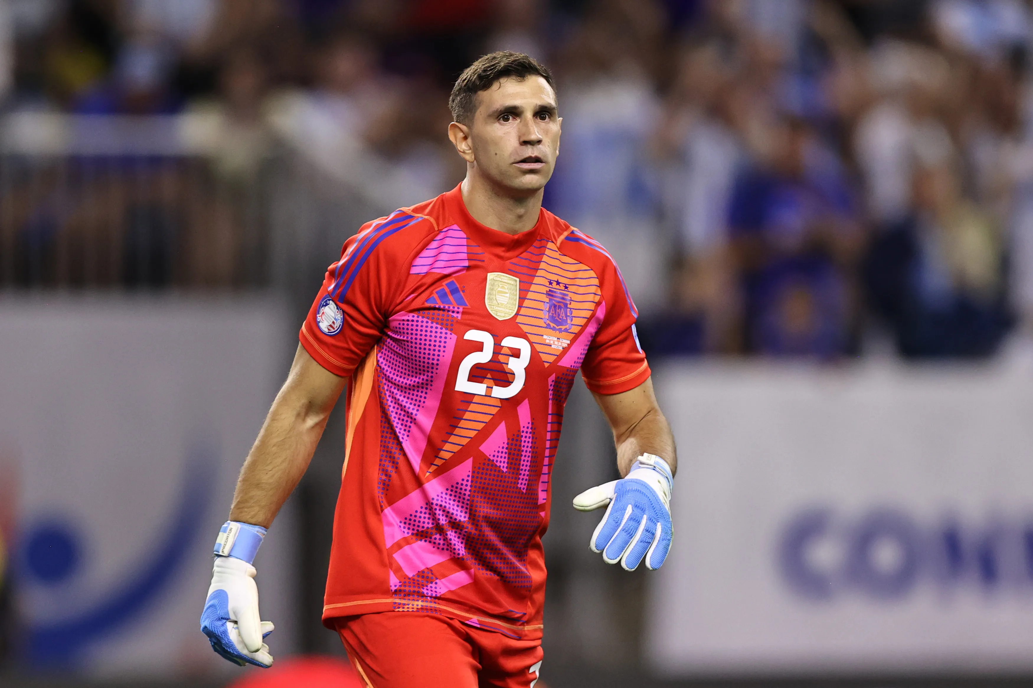 Emiliano Martínez, arquero de la Selección Argentina. (Getty Images)