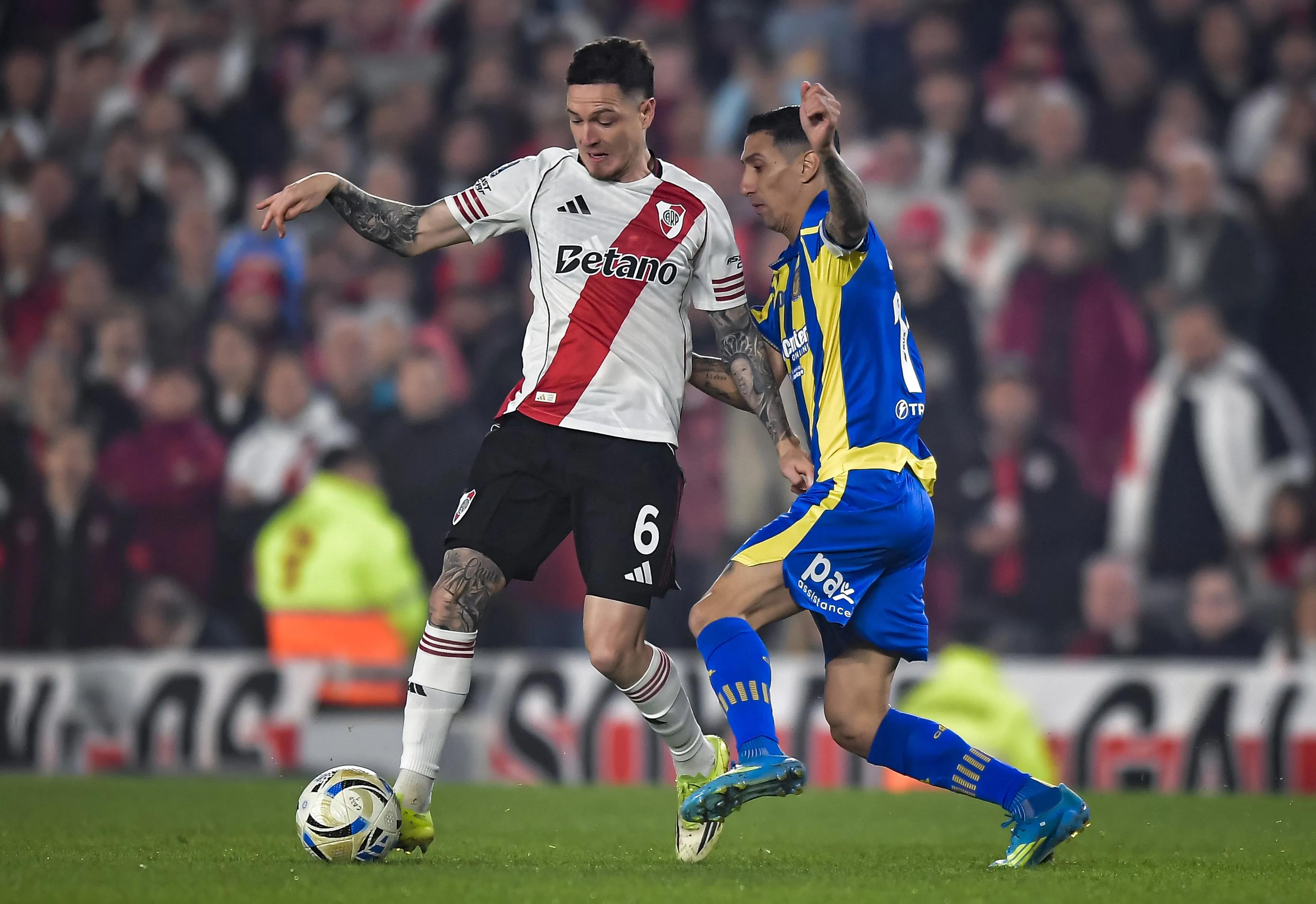 Aníbal Moreno ante Rosario Central.