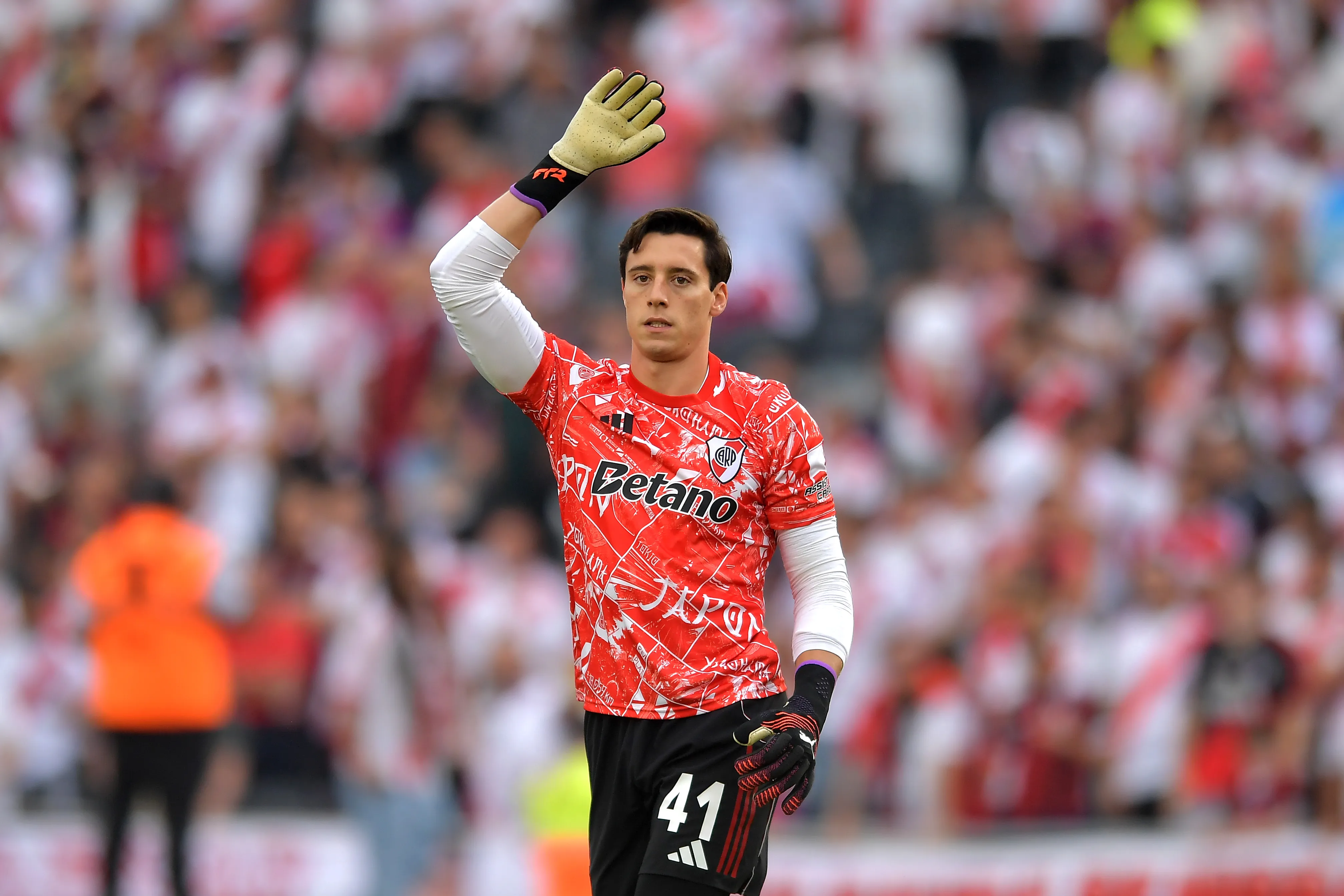 Santiago Beltrán, arquero de River Plate. (Getty Images)