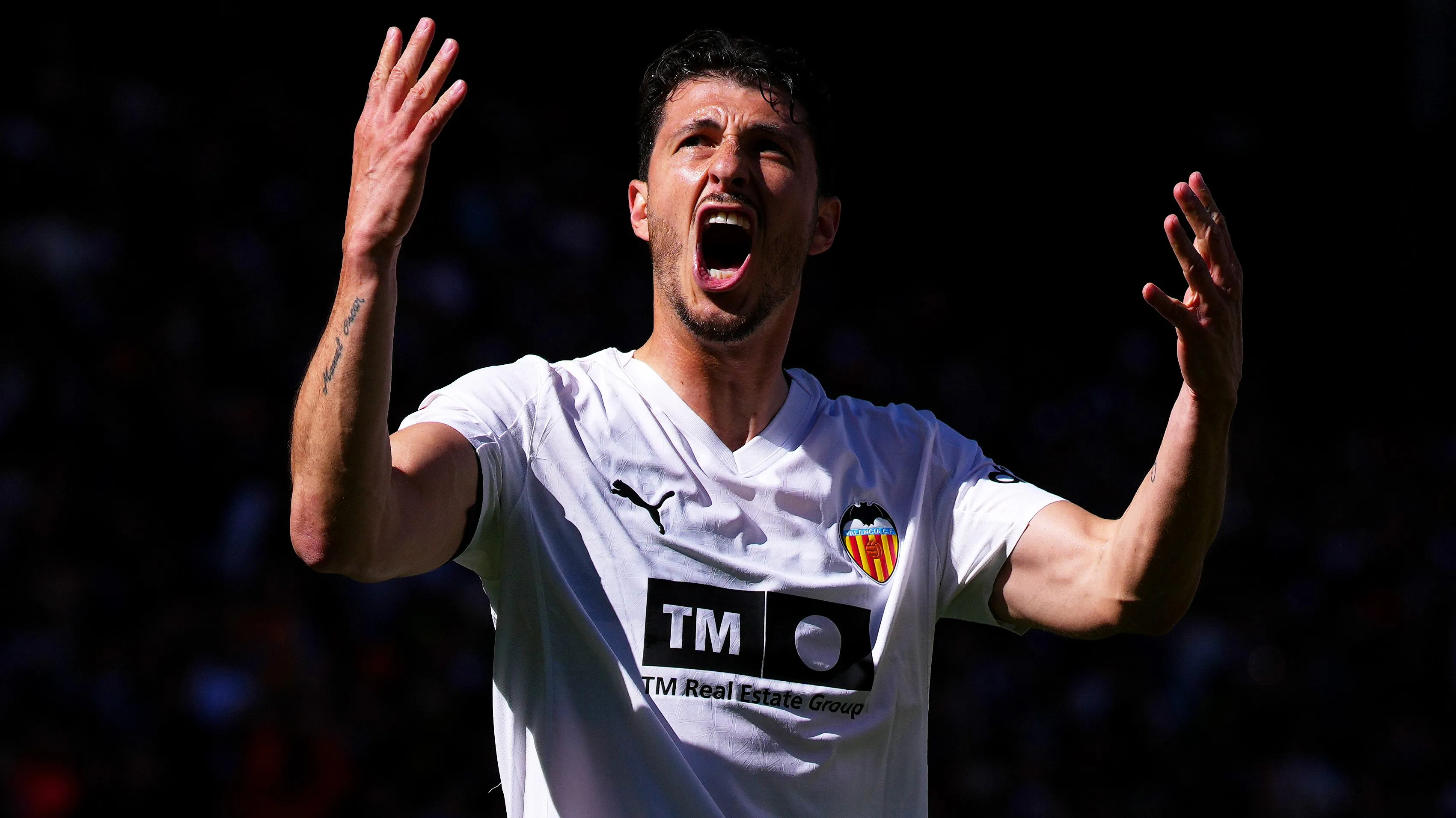 Guido Rodríguez en Valencia. (Foto: Getty)