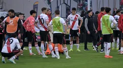 Los jugadores de River, envueltos en tristeza.
