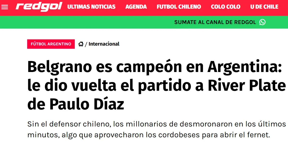 Redgol – Chile.