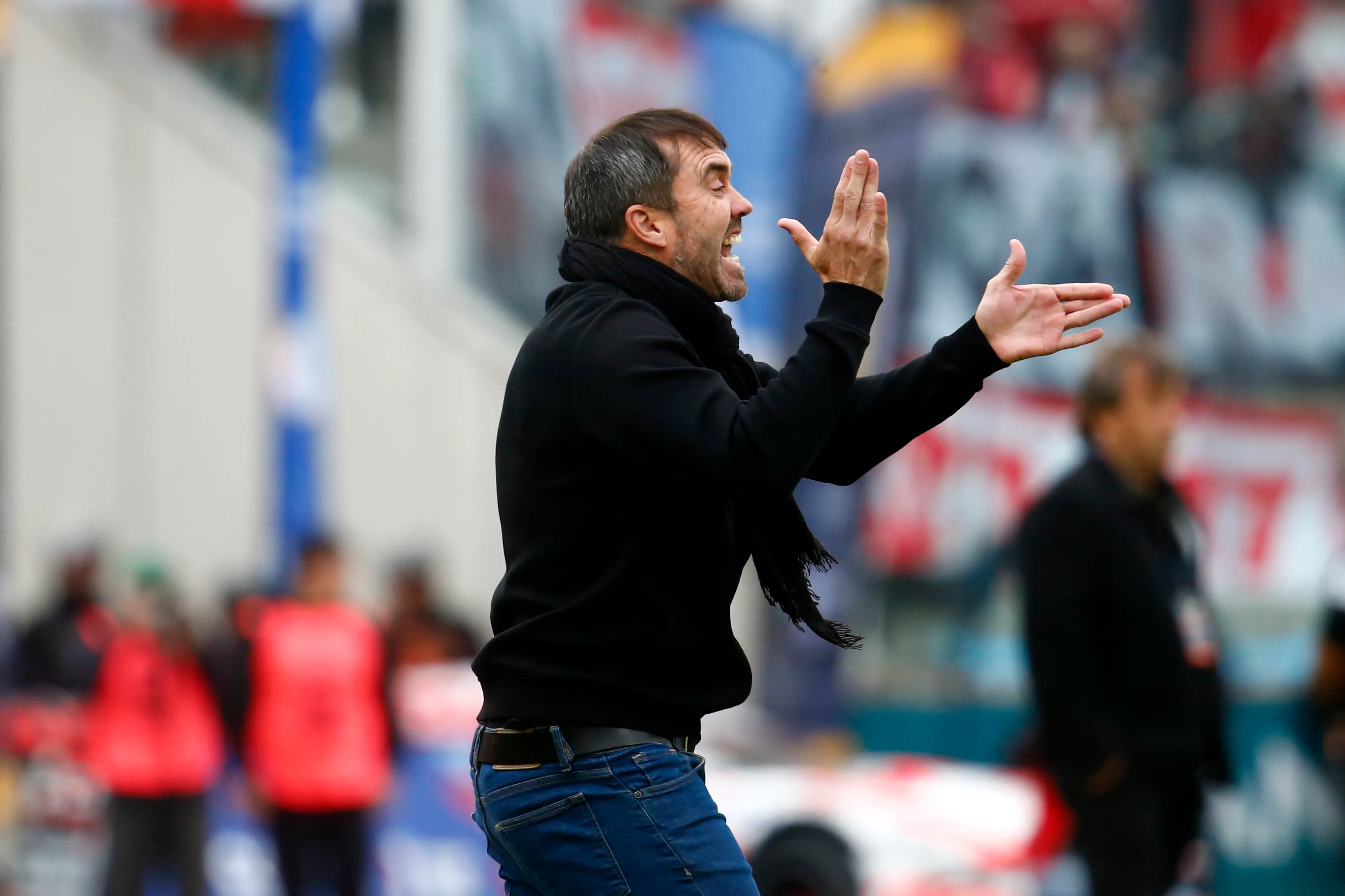 Coudet en el duelo ante Belgrano. (Foto: Getty).