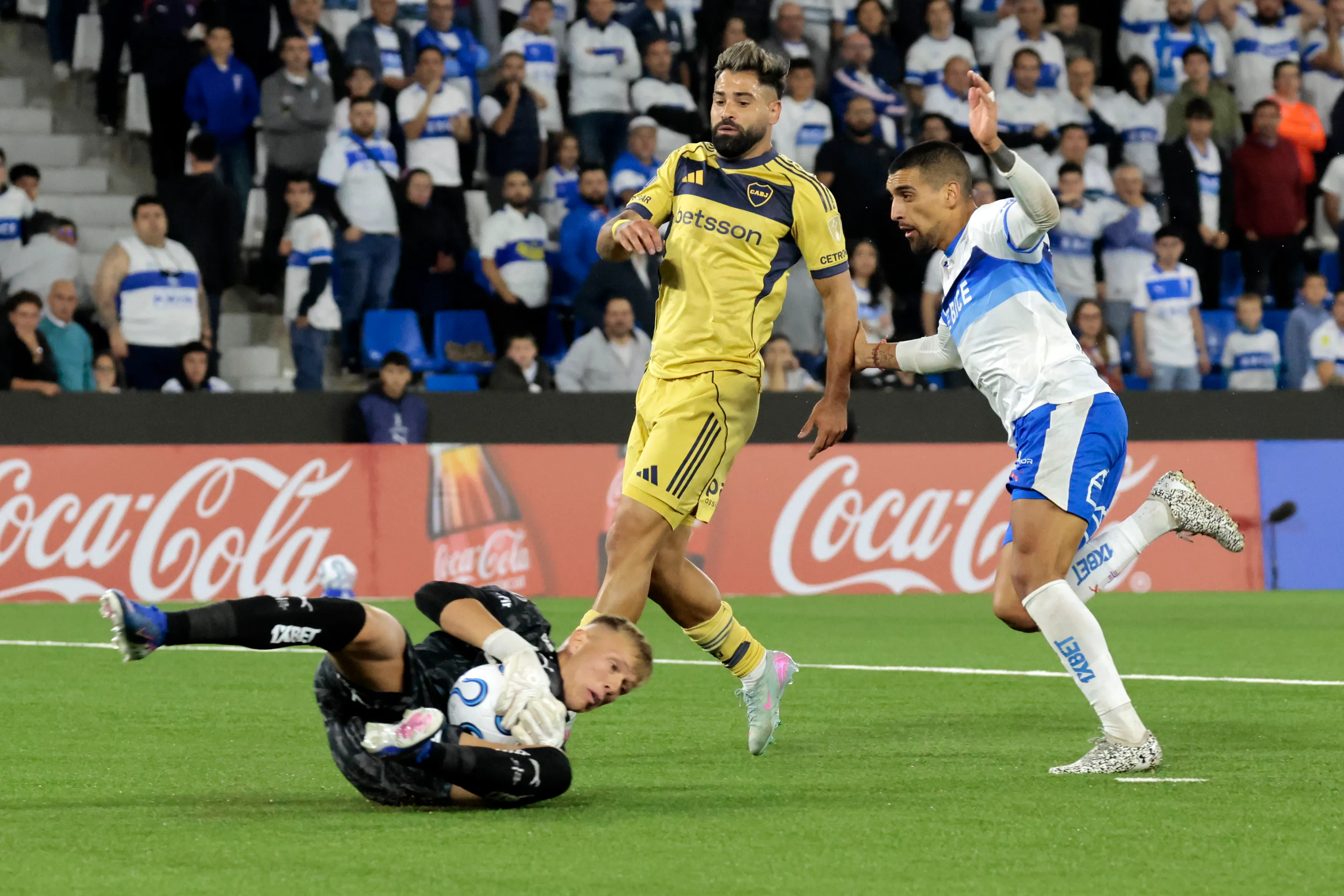 Boca derrotó a Universidad Católica en Chile por la primera fecha del Grupo D. (Foto: Getty).