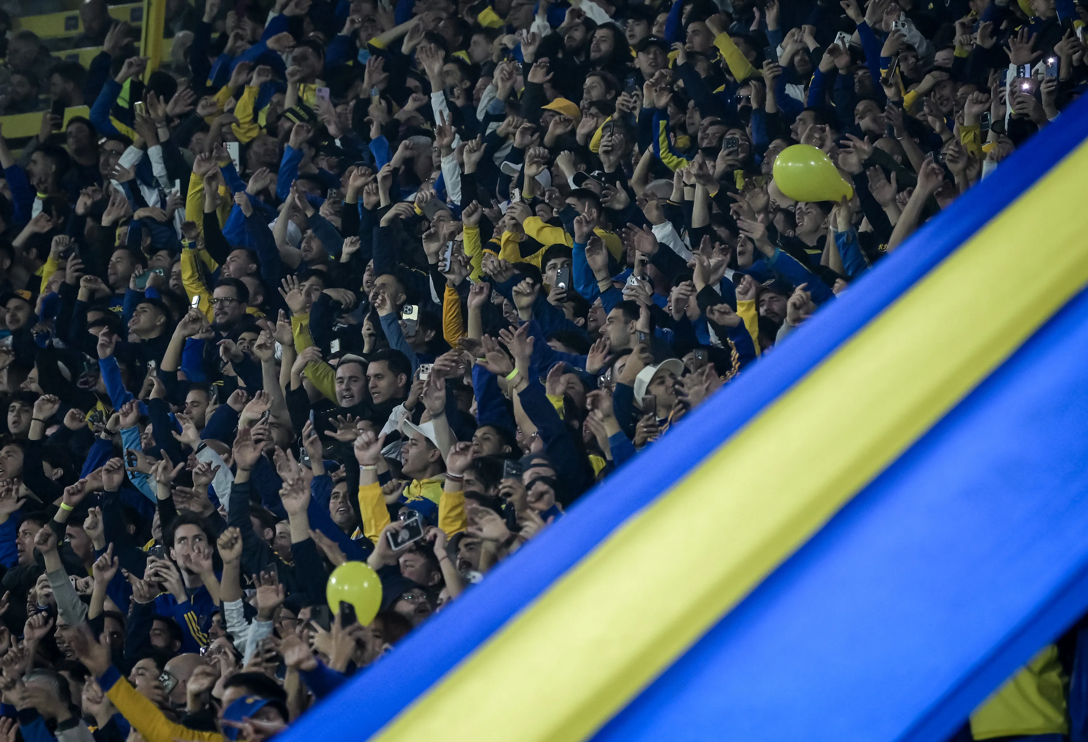 Los hinchas de Boca ante Cruzeiro. (Foto: Getty)