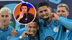 Lucas Passerini cruzó a Hernán Castillo en Twitter, luego de que el periodista criticara feurtemente a los jugadores de Belgrano.