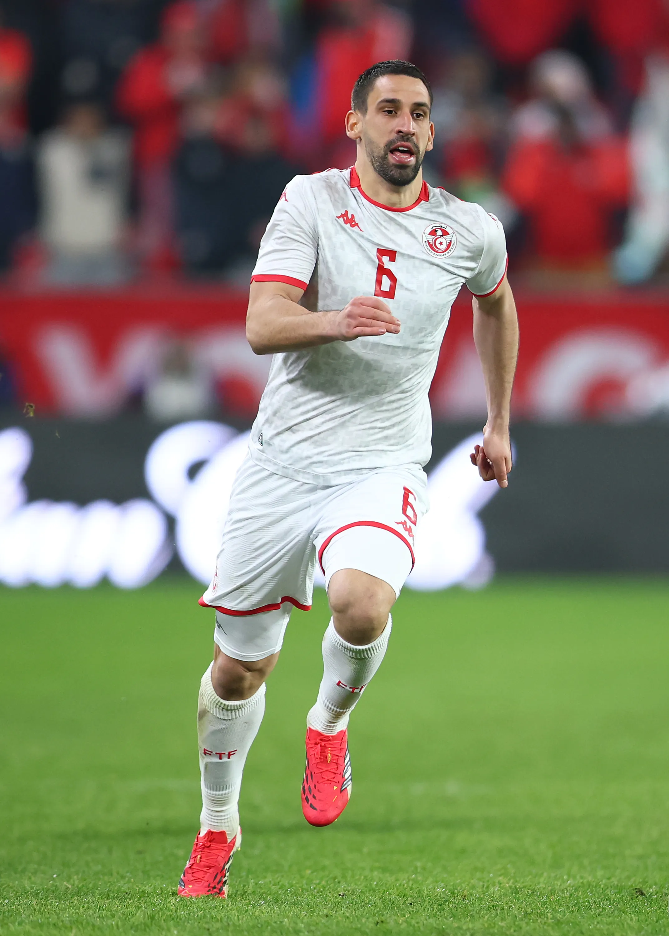 Rani Khedira en su debut con la Selección de Túnez. (Getty).