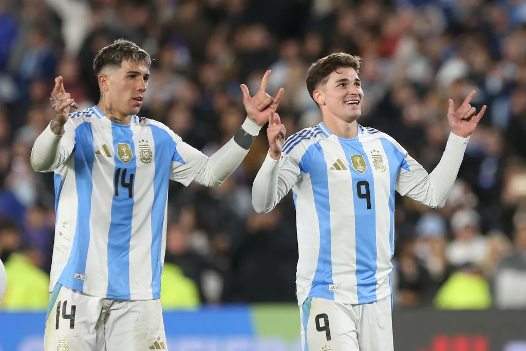 Julián y Enzo, los jugadores más valiosos de la Selección Argentina. (Getty)