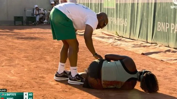 La lesión de Hailey Baptiste que paralizó a todo el estadio en pleno partido de Roland Garros