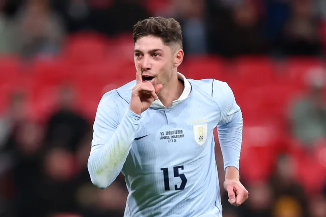Federico Valverde, referente de la Selección de Uruguay. (Getty Images)