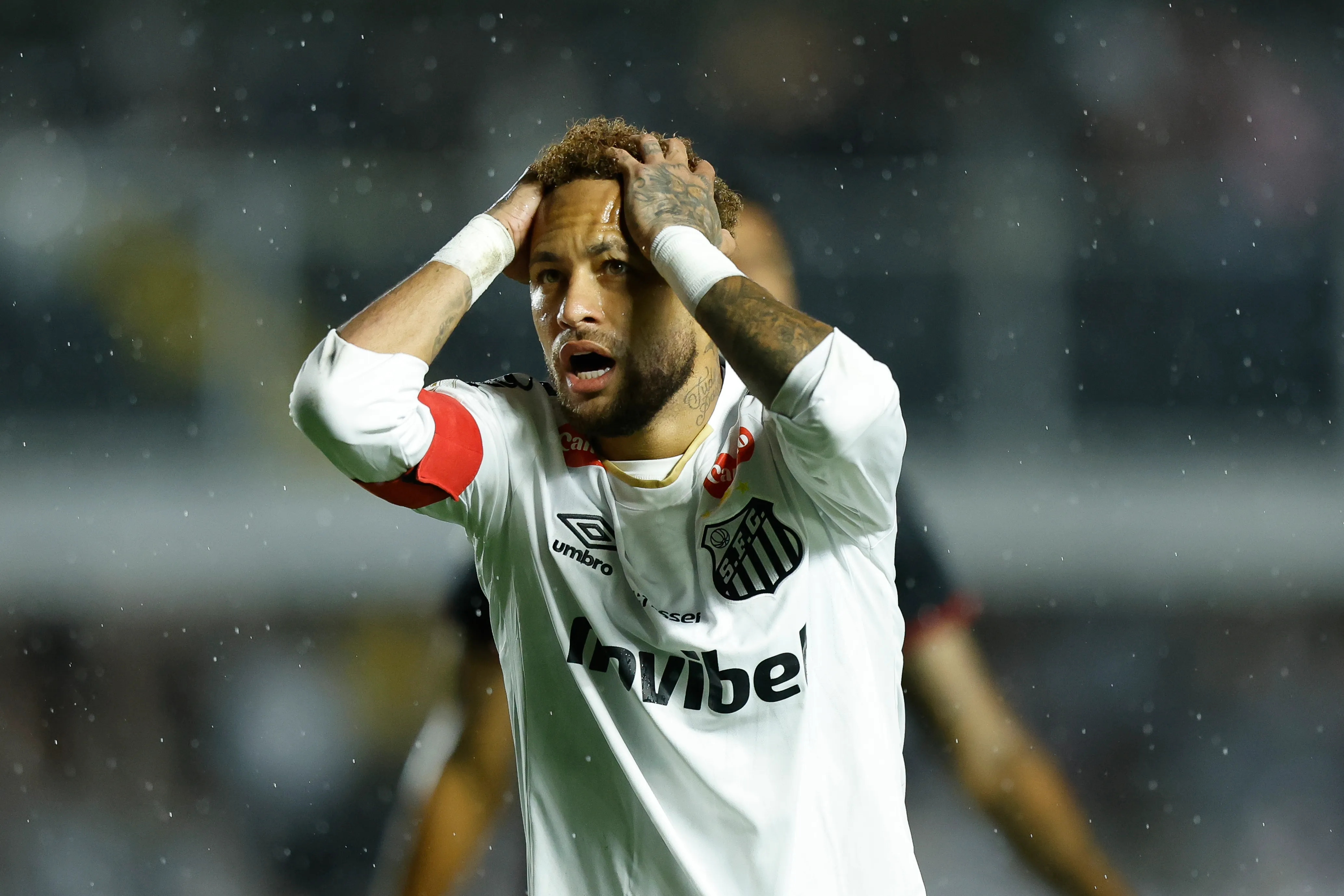 Neymar Júnior, astro brasileño de Santos. (Getty Images)