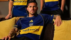 Leandro Paredes, con la nueva camiseta de Boca Juniors.