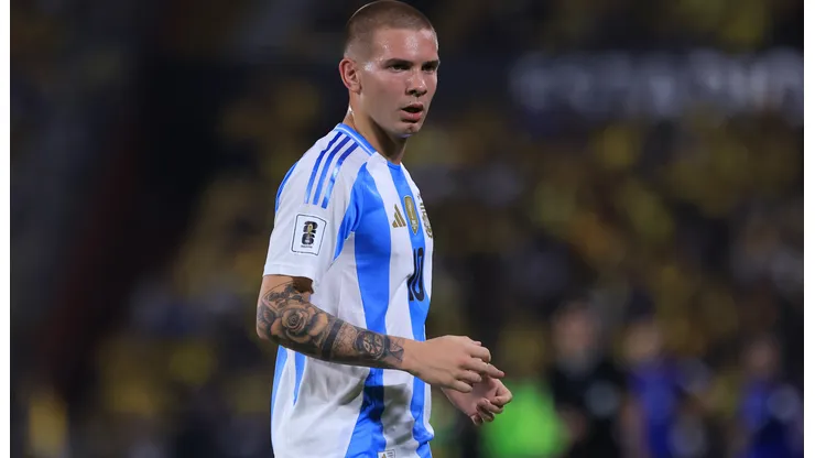 Franco Mastantuono en la Selección Argentina.