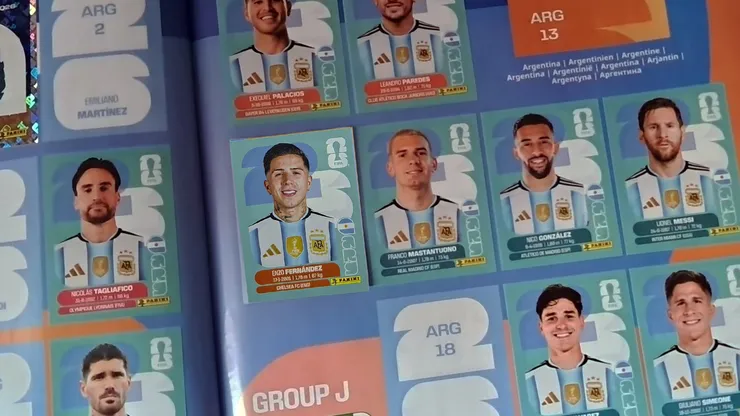 Panini sólo falló argentino en un jugador del álbum