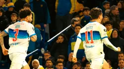 Clemente Montes celebra el 1-0 ante Boca.