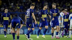 Los jugadores de Boca frente a Universidad Católica.
