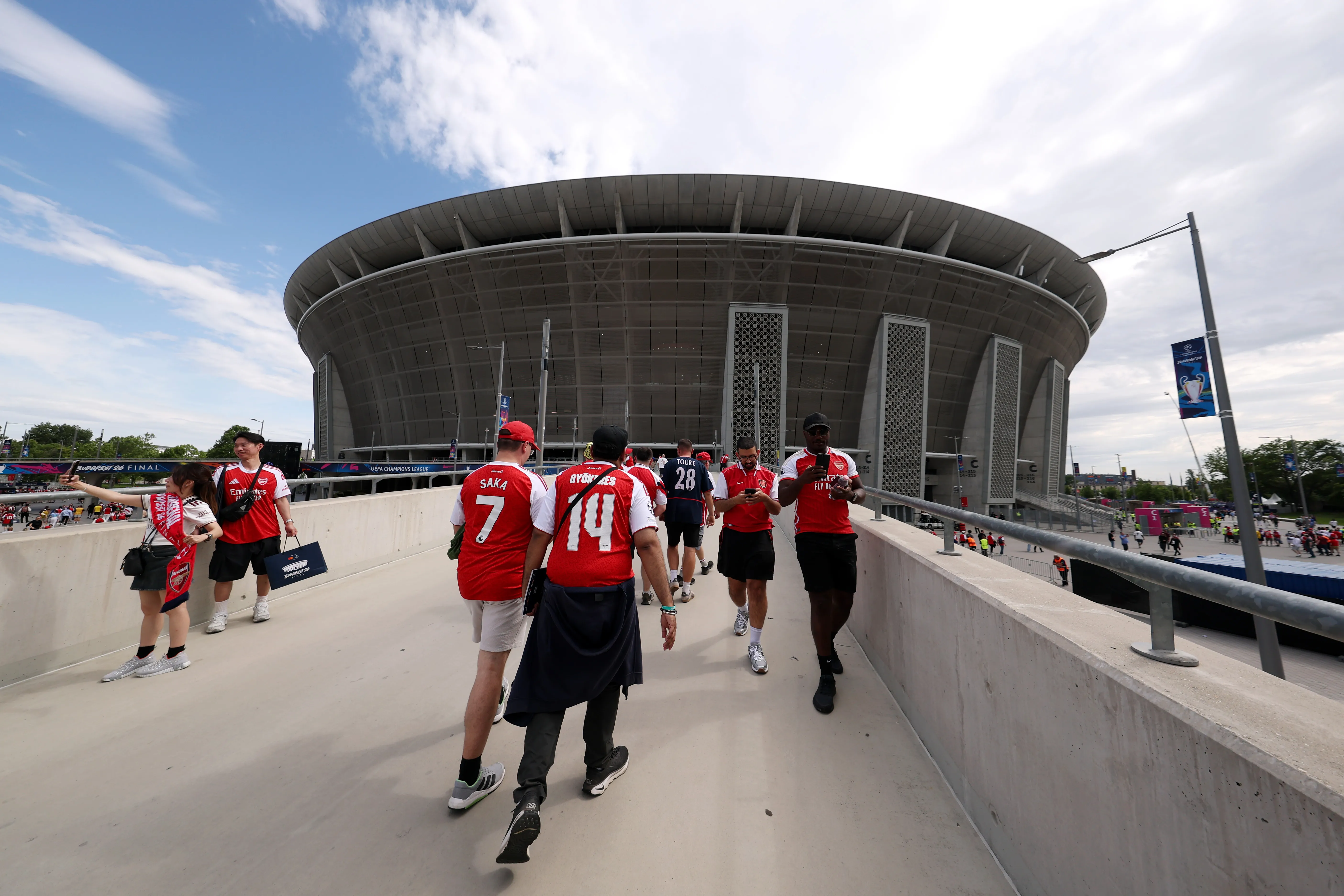 El Puskas Arena por afuera en la final de la Champions (Getty)