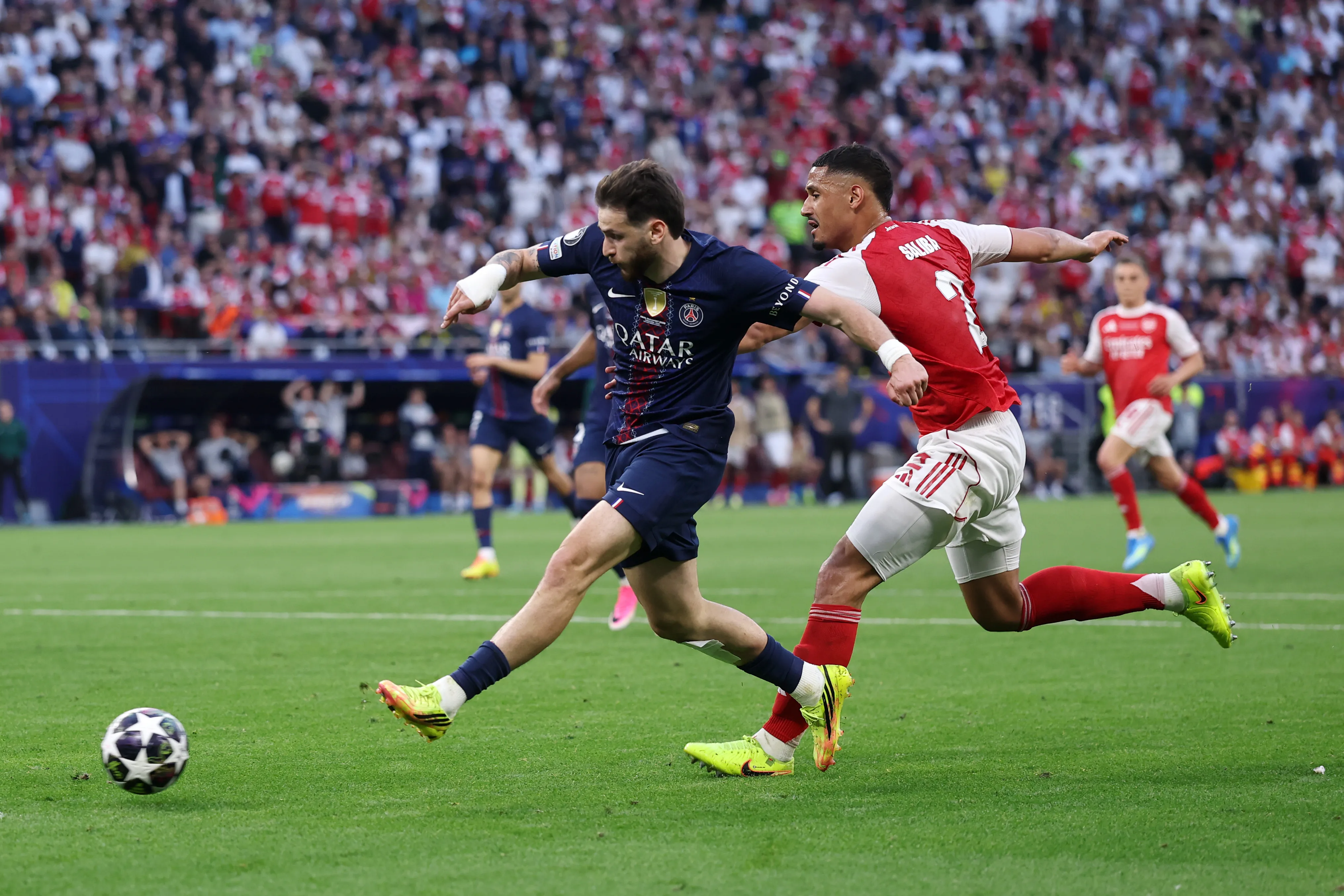 Escenas de un PSG – Arsenal reñido (Getty)