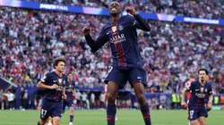 Dembélé, autor del empate de PSG ante Arsenal.