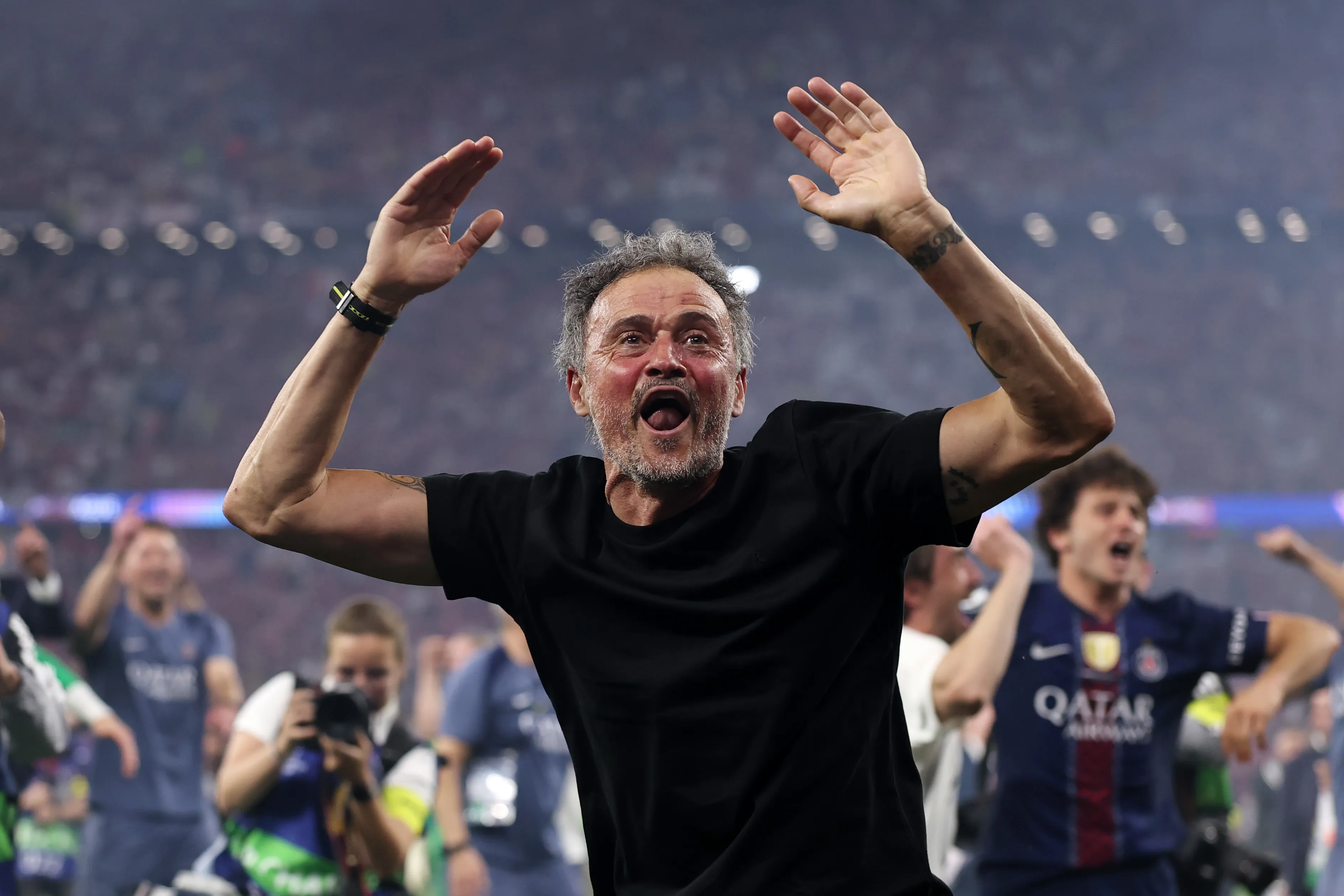 Luis Enrique, tras la final entre PSG y Arsenal. (Getty Images)