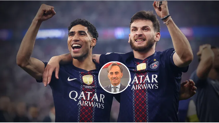 Achraf Hakimi y Khvicha Kvaratskhelia, bicampeones de la UEFA Champions League con PSG.