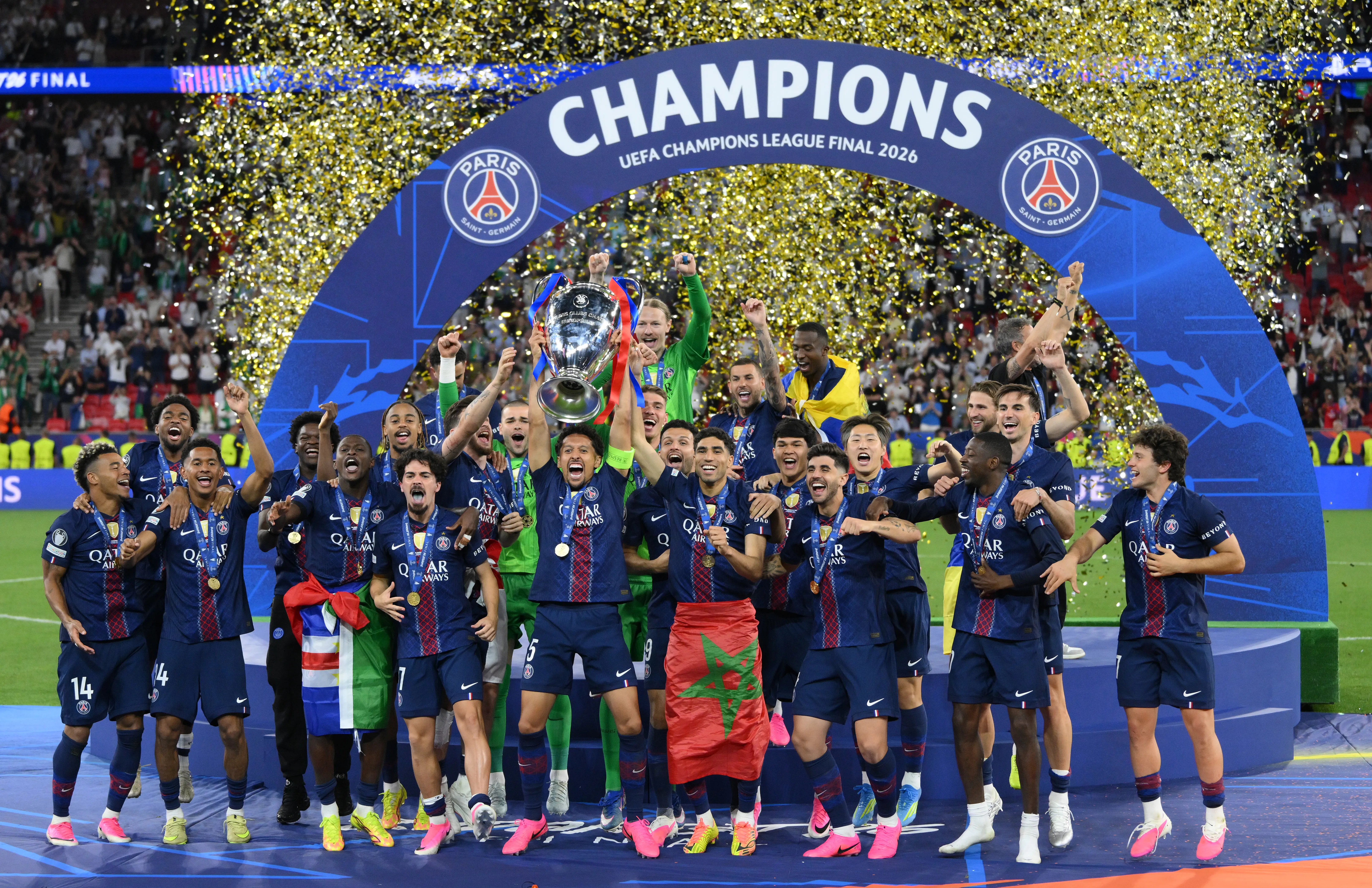 PSG salió bicampeón de la UEFA Champions League. (Getty Images)