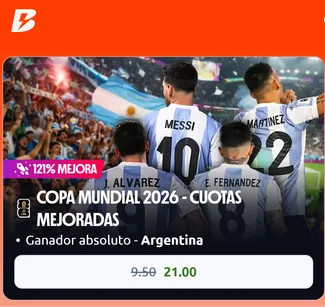 La cuotas mejoradas para apostar en el Mundial con Betano