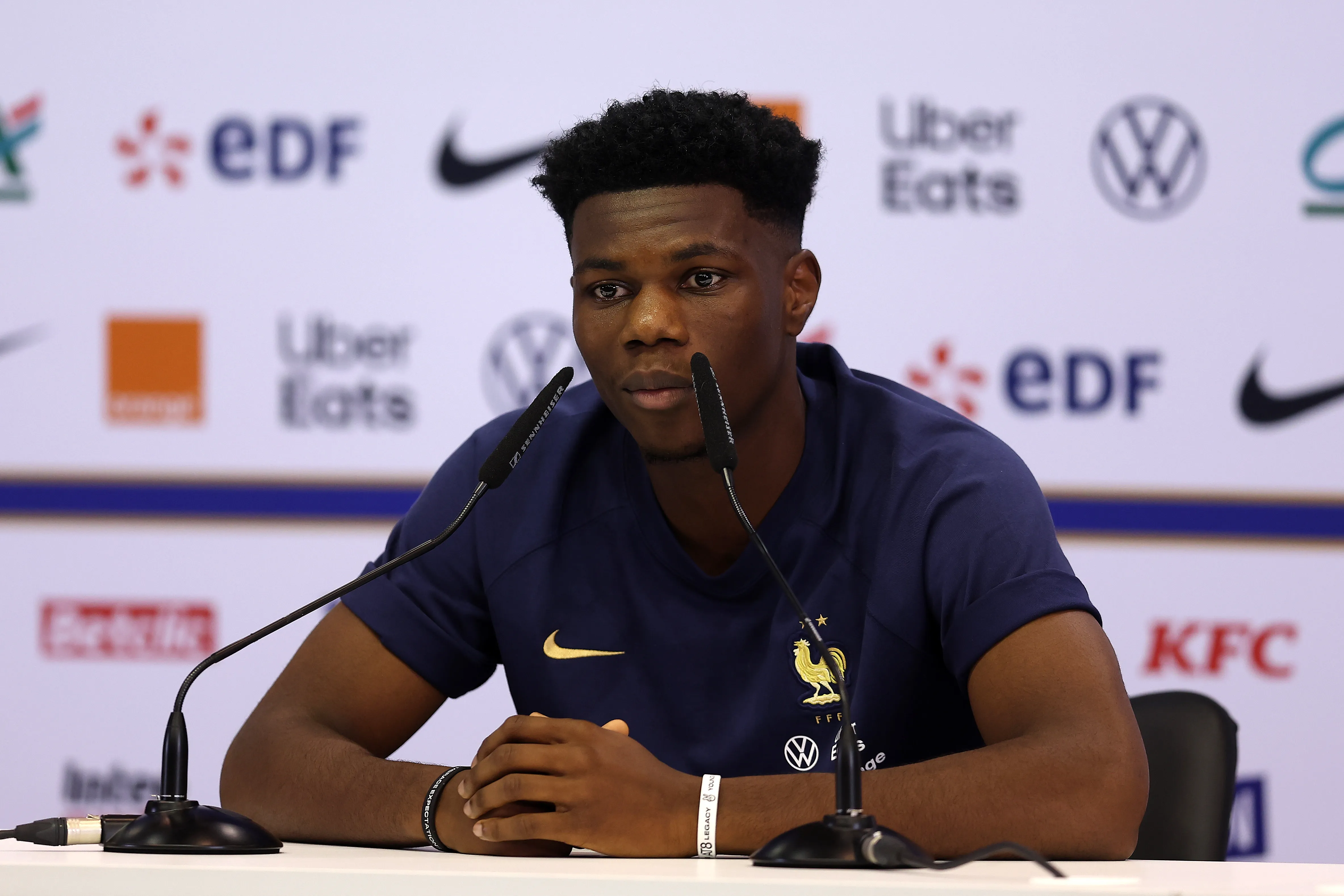 Aurelién  Tchouaméni habló por primera vez ante la prensa francesa sobre su pelea con Federico Valverde. Getty Images.