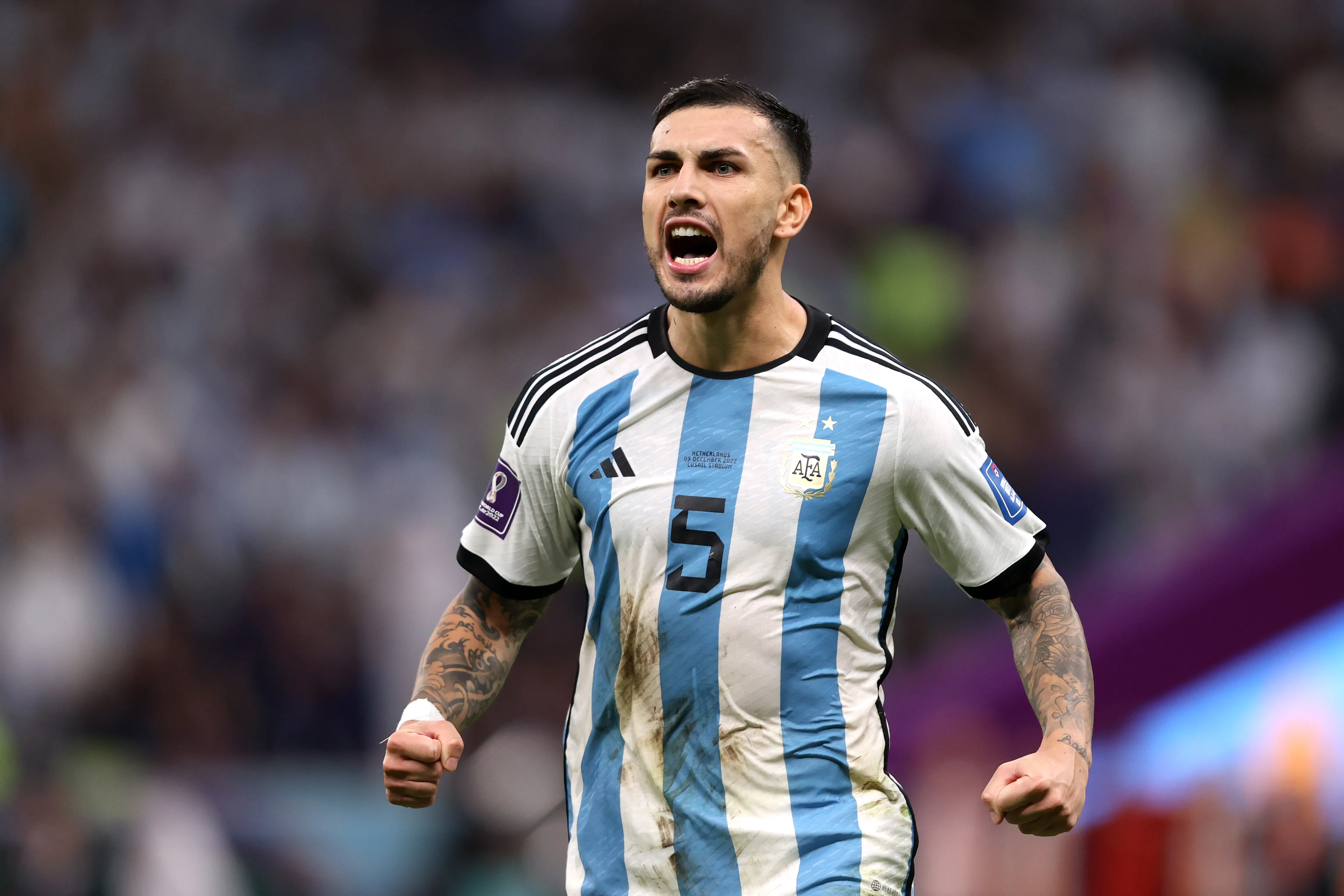 Leandro Paredes en la Selección Argentina. (Getty Images)