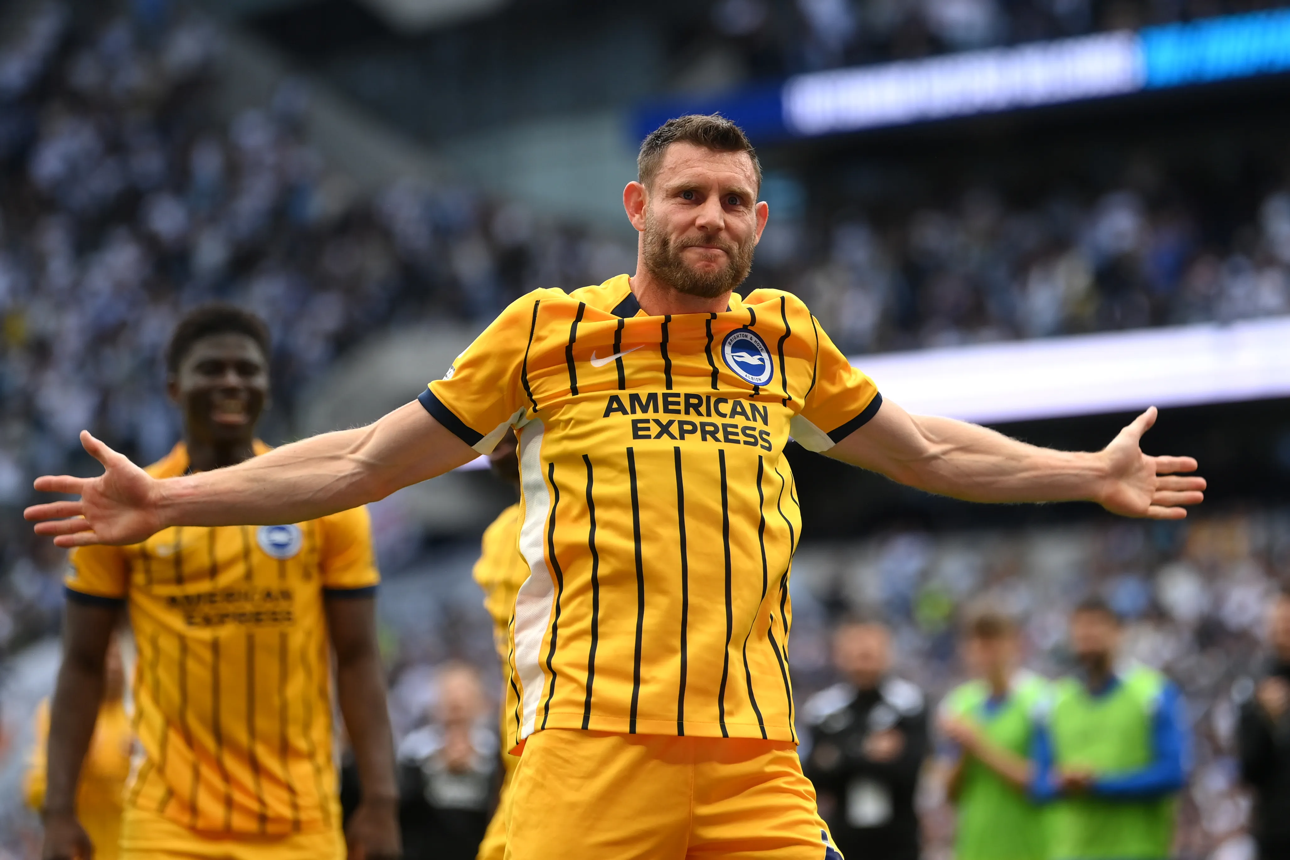 James Milner, en su estadía en Brighton. (Getty Images)