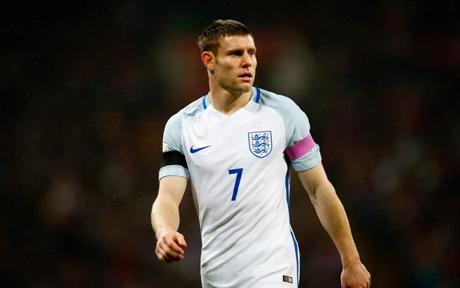 James Milner, en la Selección de Inglaterra. (Getty Images)