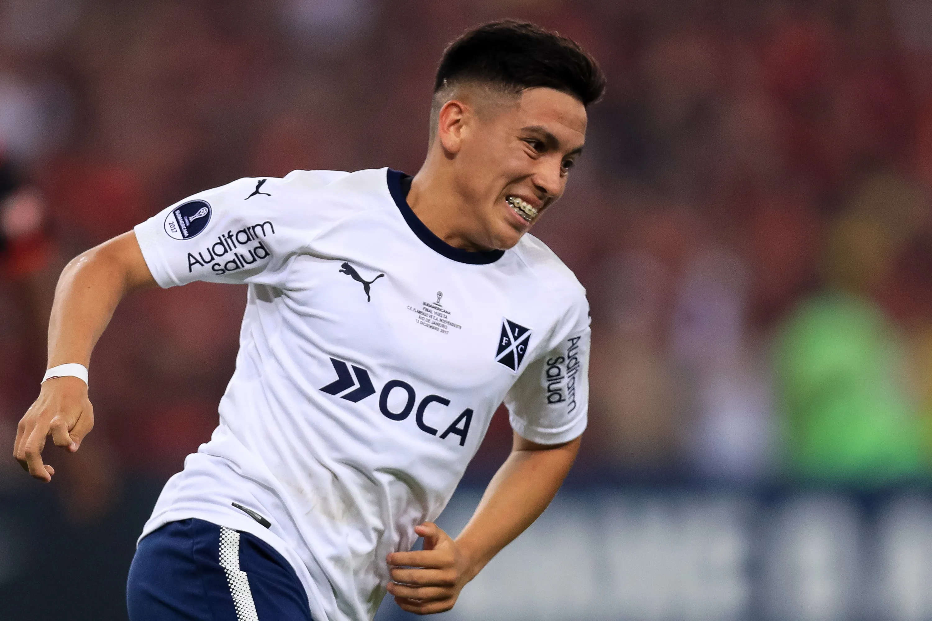 Esequiel Barco, en su etapa en Independiente. (Getty Images)