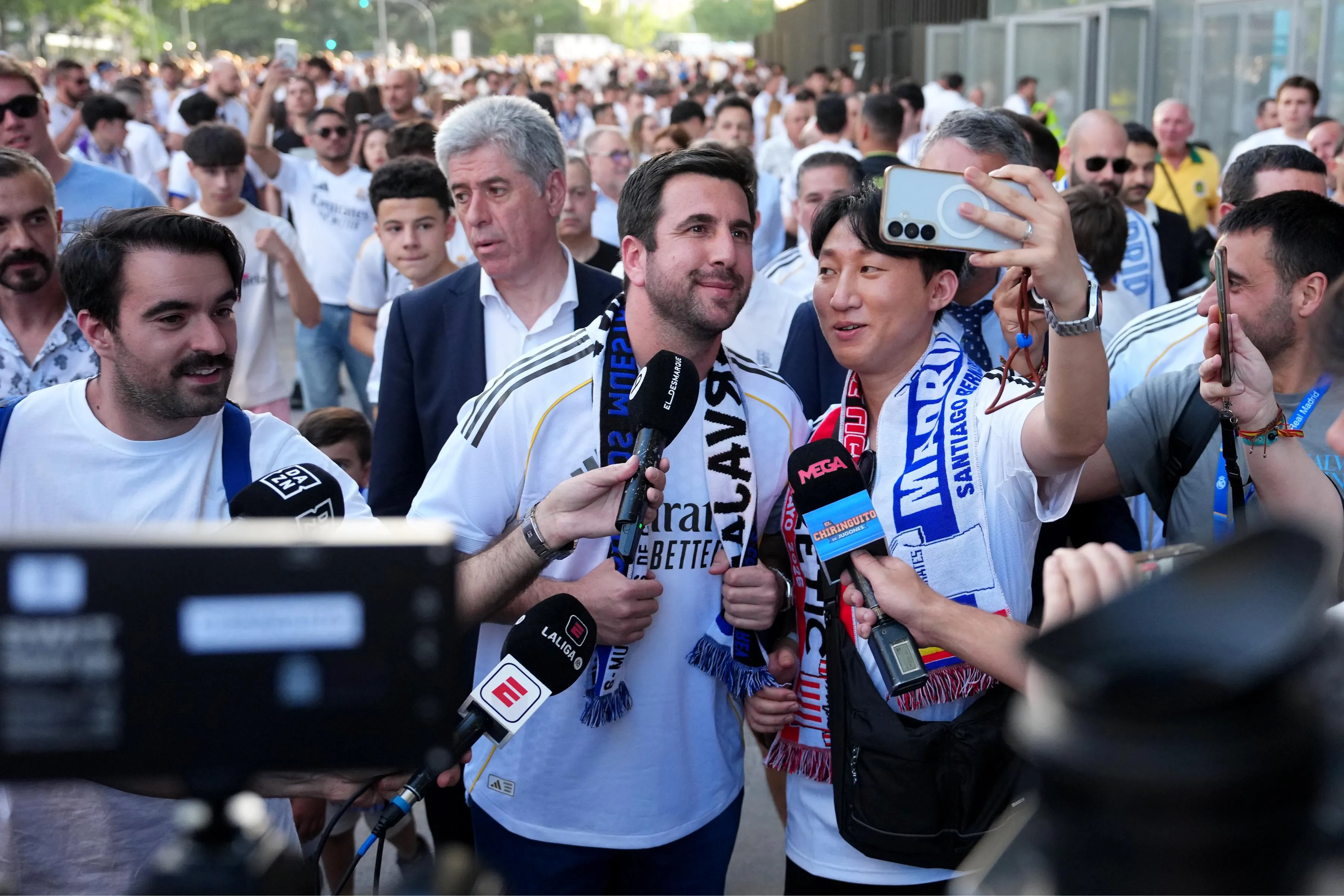 Enrique Riquelme, el contrincante de Florentino Pérez en las elecciones para presidente del Real Madrid. Getty Images