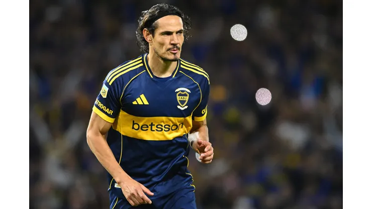 Edinson Cavani, durante su estadía en Boca.