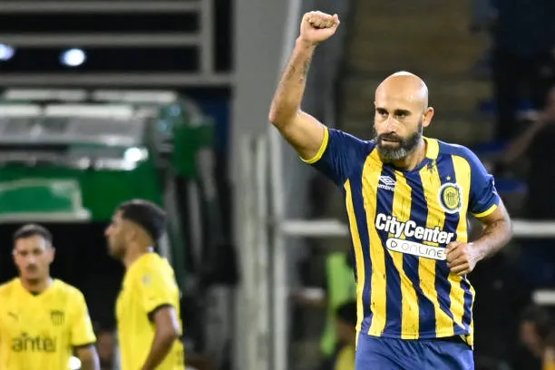 Carlos Quintana, durante su estadía en Rosario Central. (Getty Images)