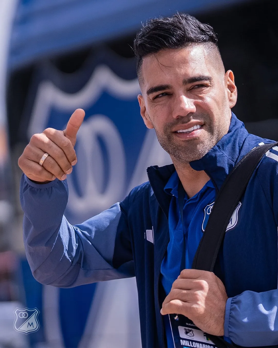 Radamel Falcao en Millonarios. (Foto: Prensa Millonarios).
