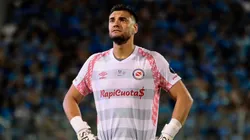Sergio Romero durante su etapa en Argentinos Juniors.