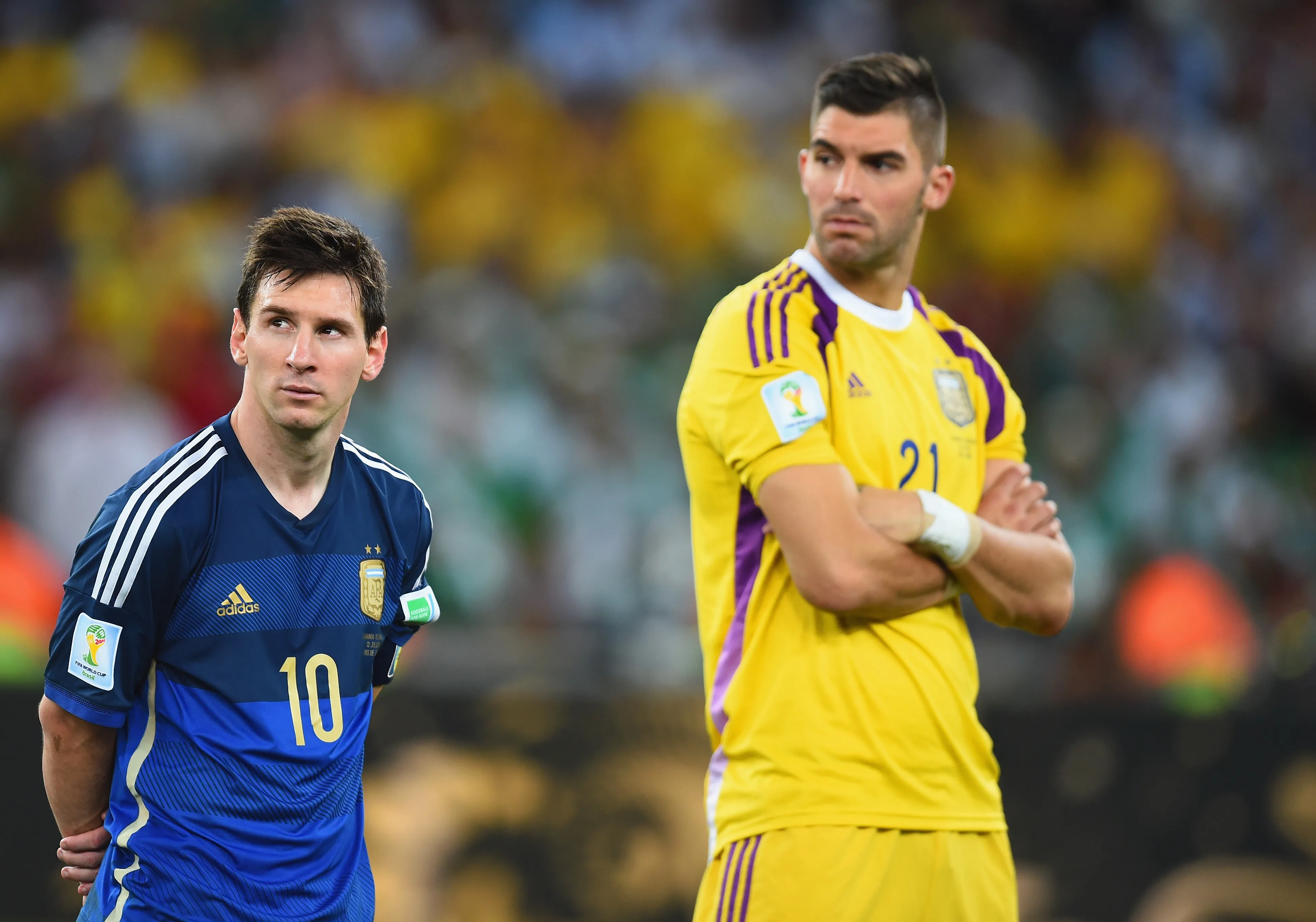 Messi y Andújar. (Foto: Getty).