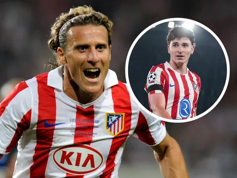 Forlán defiende a Julián Alvarez ante la crítica de los hinchas del Atlético de Madrid