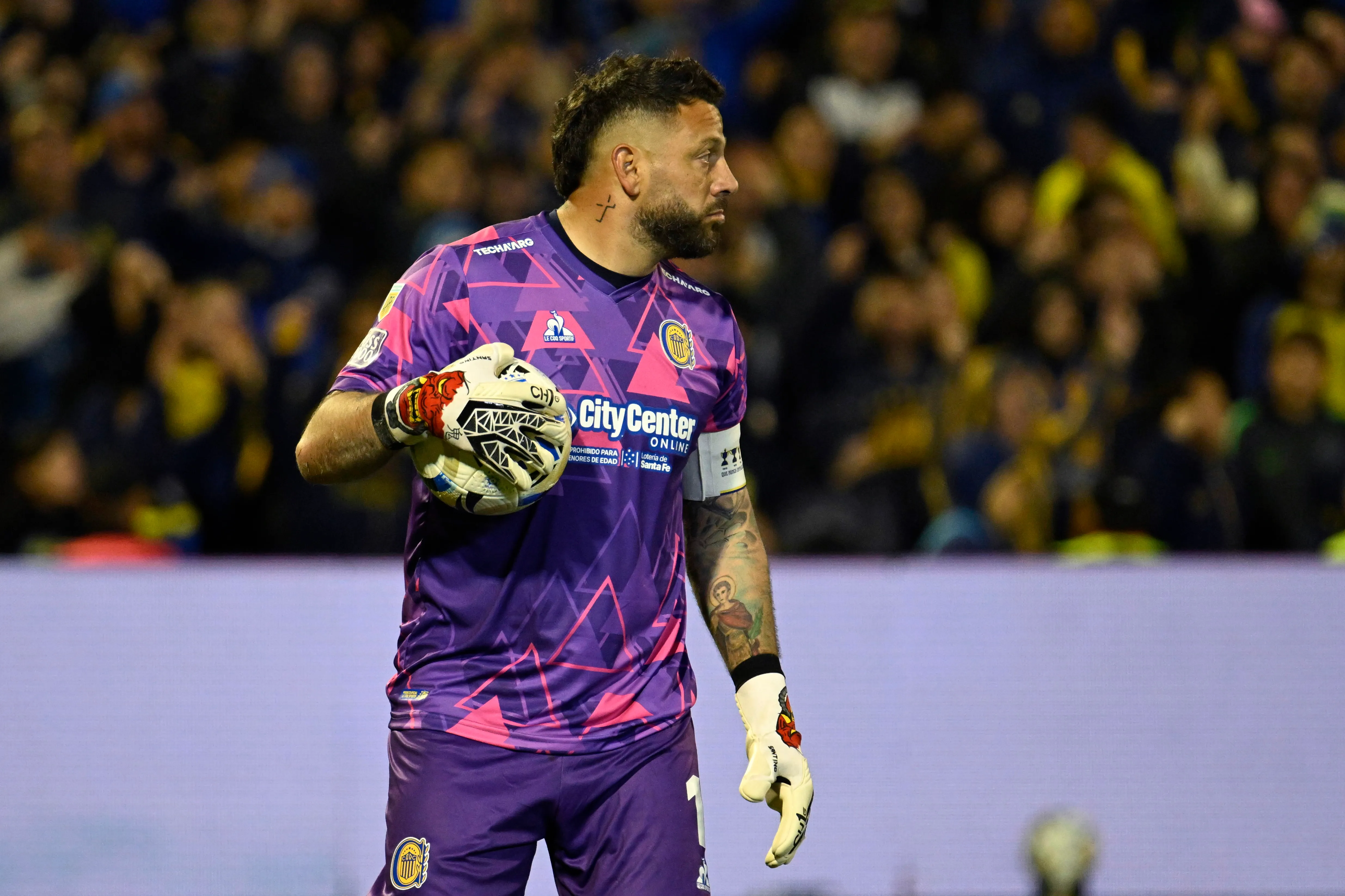 Jorge Broun, arquero de Rosario Central. (Luciano Bisbal/Getty Images)