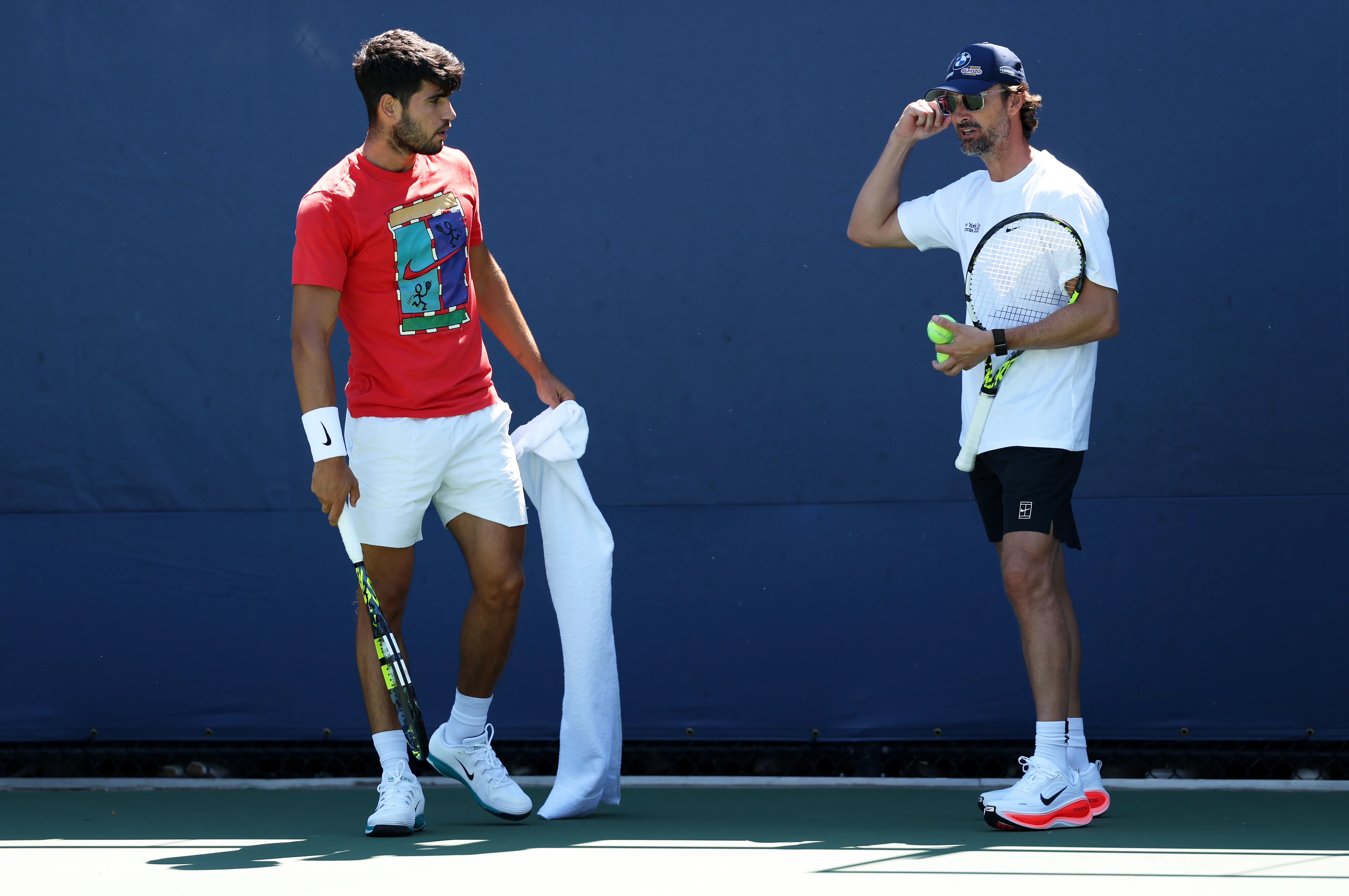 Carlos Alcaraz y Juan Carlos Ferrero. (Foto: Getty).