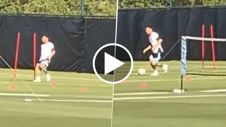 Lionel Messi aumentó la intensidad de sus entrenamientos a 12 día de debut de Argentina en la Copa del Mundo vs. Argelia.