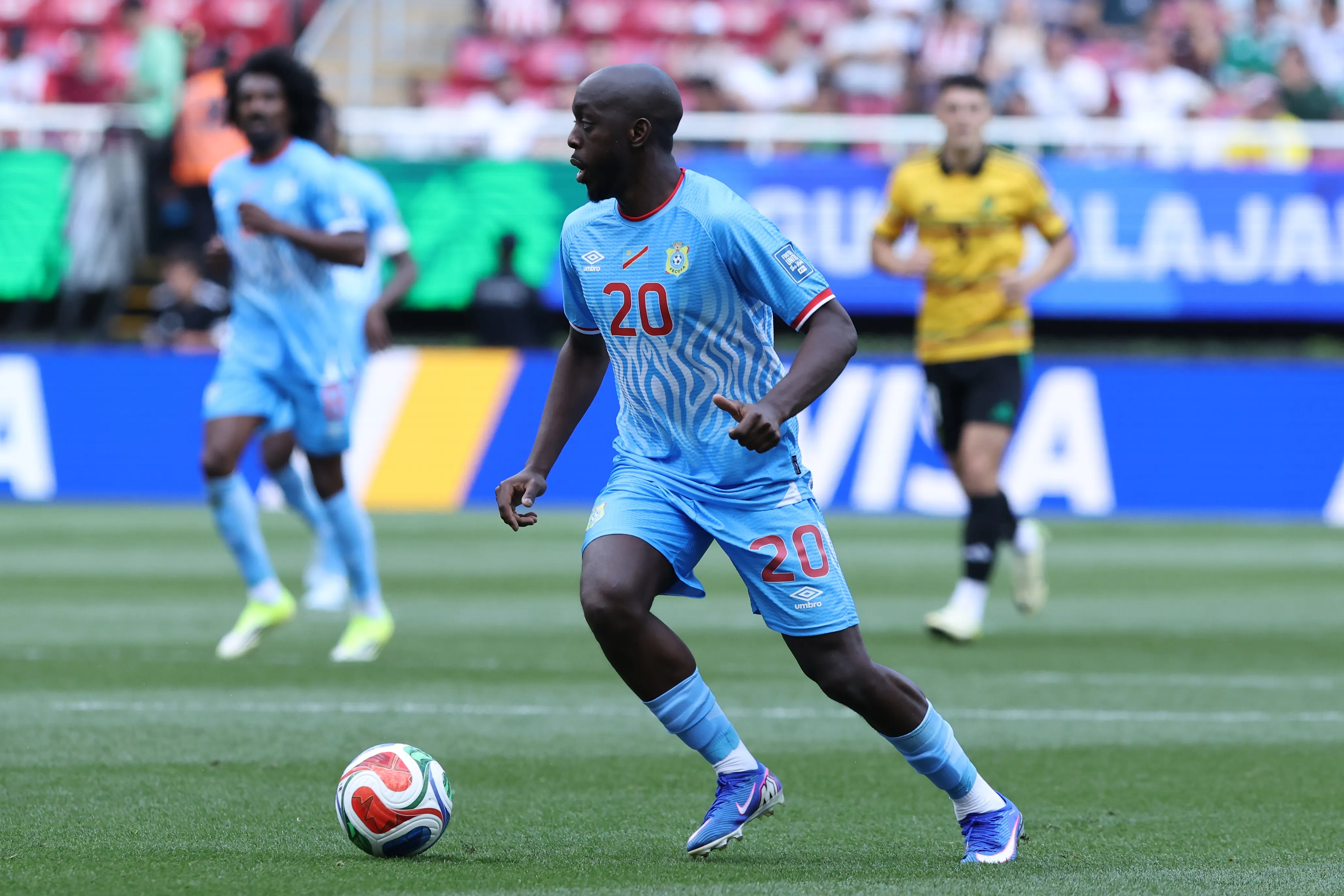 Yoane Wissa en la Selección de la República Democrática del Congo. (Getty Images)
