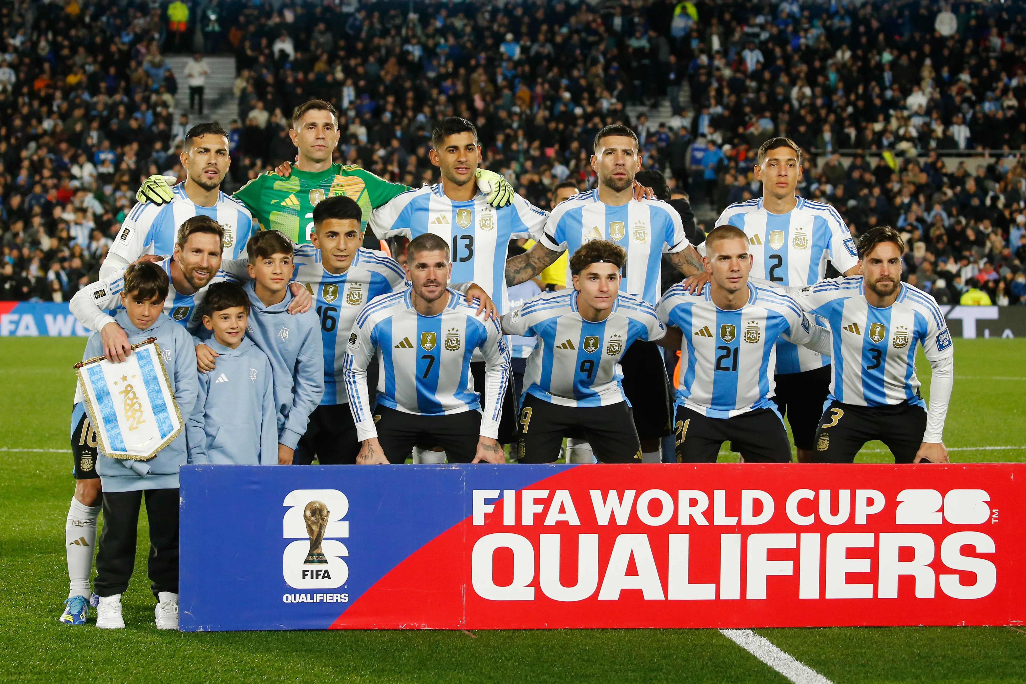 Los futbolistas de la Selección Argentina. (Getty Images)