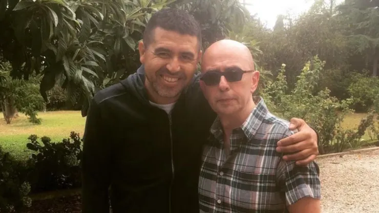 Juan Román Riquelme y Carlos Solari