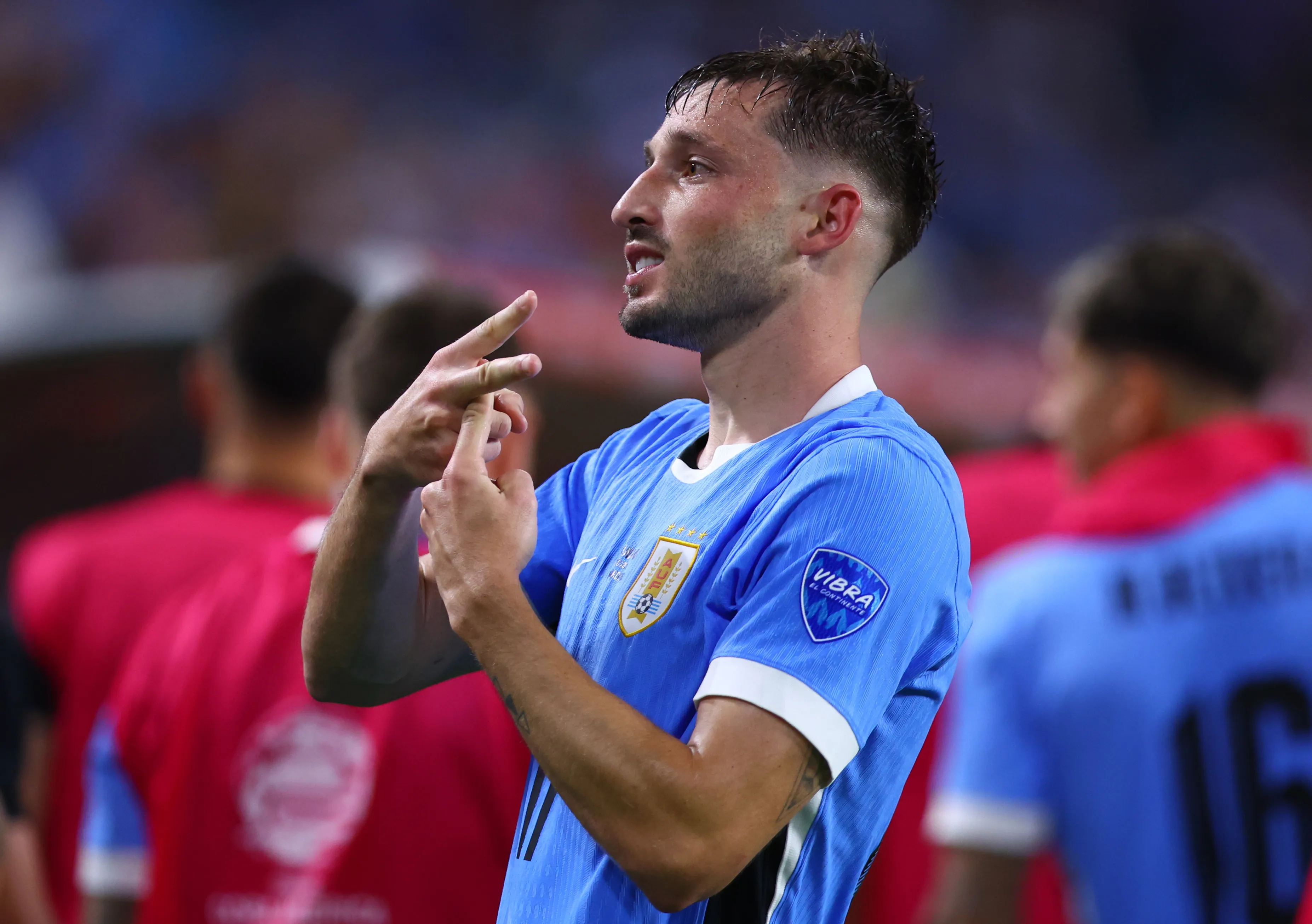 Matías Viña, el único jugador de River mundialista en Uruguay. (Foto: Getty).