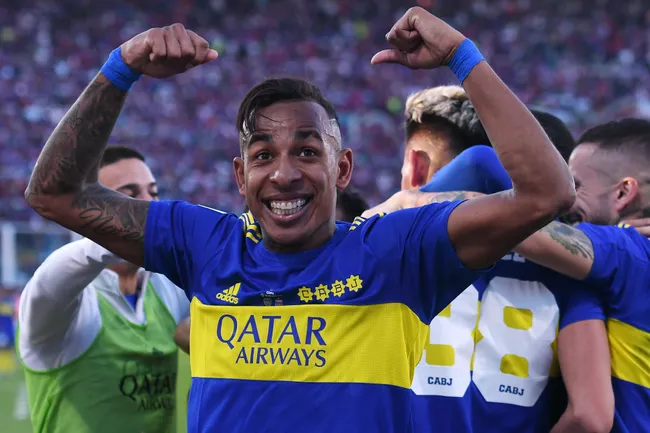 Sebastián Villa, durante su etapa en Boca. (Getty Images)