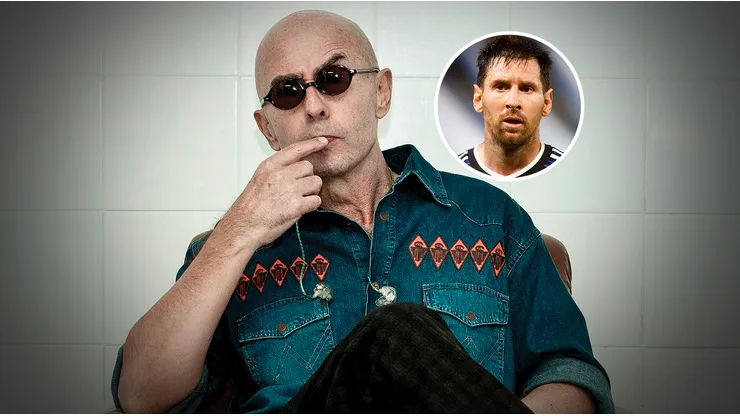 El Indio Solari y Lionel Messi.