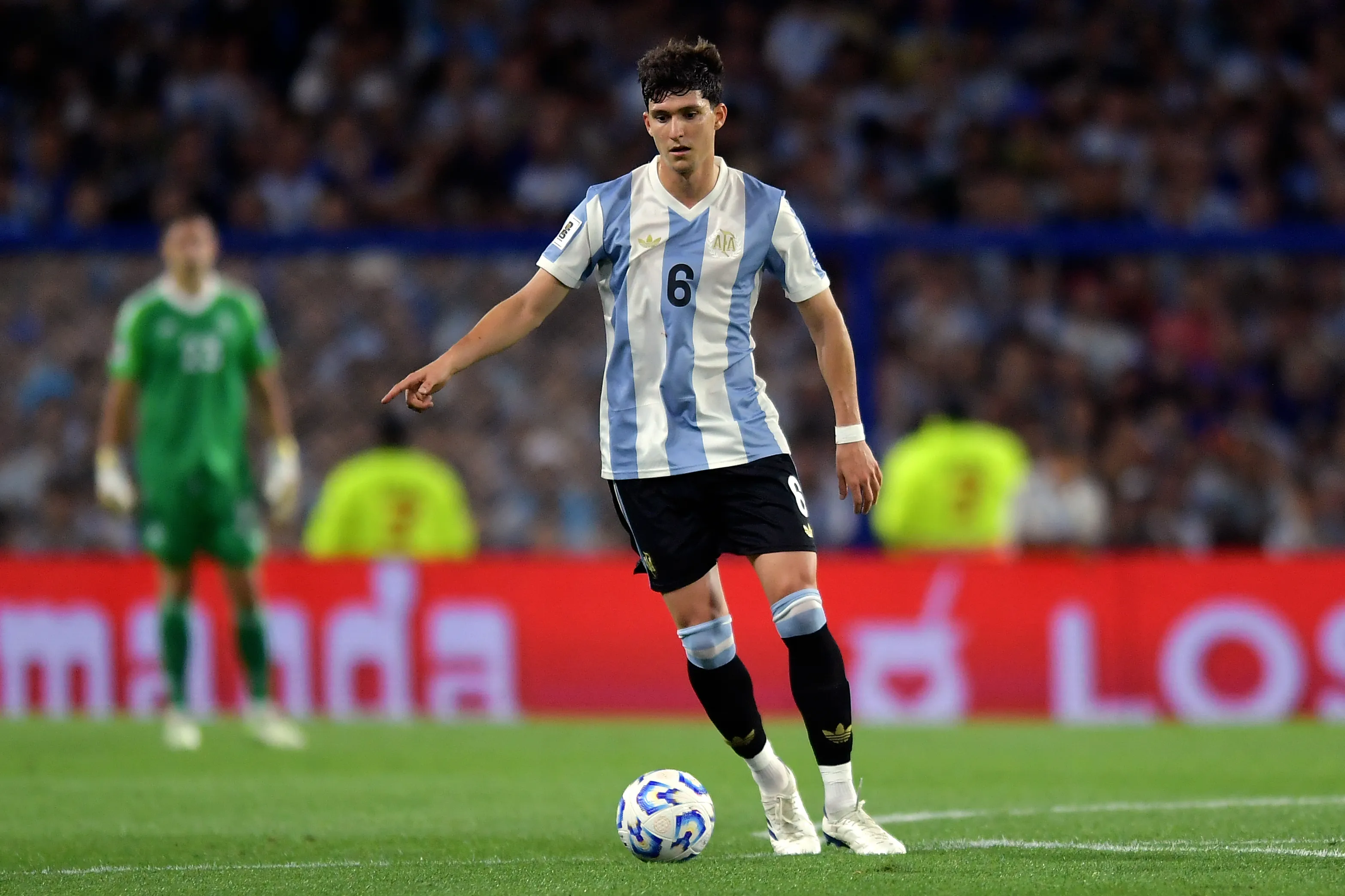 Leonardi Balerdi en la Selección Argentina. (Getty Images)
